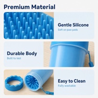 Nettoyeur de pattes de chien en silicone, gobelet portable pour laver les pattes des animaux de compagnie, pour l'hygiène des chats et des chiens