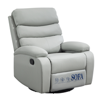 Fauteuil inclinable de cinéma maison pivotant manuel de qualité supérieure, fauteuil de salon individuel, canapé inclinable
