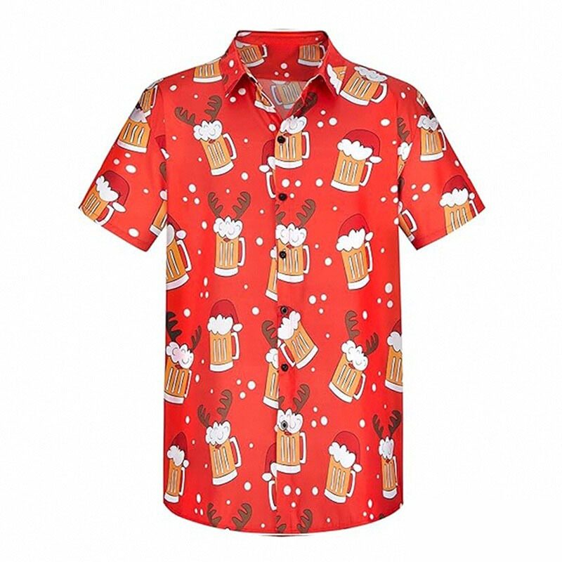 red Christmas wine glass