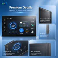 Interrupteur intelligent WiFi pour maison connectée, en verre, avec écran tactile AI, contrôle centralisé de scènes, bus KNX, domotique, interrupteur mural tactile KNX pour hôtel et villa
