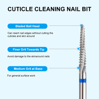 Ensemble de mèches à ongles en tungstène à cône professionnel Yaqin rotatif bidirectionnel élimine rapidement et en toute sécurité les gels durs acryliques Logo OEM