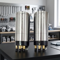 Nouvelle broche de meulage CNC refroidie WFIT avec lubrification par brume d'huile, électrique 220V 2kW 90000 tr/min, moteur à roulement de 80 mm pour le meulage