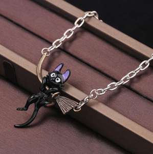 <span class=keywords><strong>Coraline</strong></span>-gargantilla con colgante de gato negro para mujer y niña, joyería de Cosplay, regalo, novedad - Product Image 4