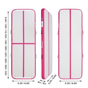 Stokta Şişirilebilir Hava Yolu Matı Kaymaz Darbe Emici PVC Jimnastik Takla Matı Çocuklar Yetişkinler Ev Jimnastiği Antrenmanı için - Product Image 1
