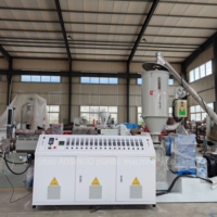 Ligne d'extrusion de profilés Qingdao Plastic Machinery, machine à double vis haute vitesse pour extrusion de PVC de petits profilés de stores enrouleurs