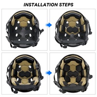 Rembourrage en mousse de remplacement pour casque tactique Eva Foam Soft Comfort Coussinets pour casque tactique Coussin pour casque en mousse à mémoire de forme