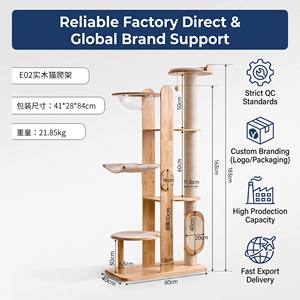 Muebles Adorables <span class=keywords><strong>para</strong></span> Mascotas con Logotipo Personalizado, Torre <span class=keywords><strong>para</strong></span> <span class=keywords><strong>Gatos</strong></span> de Madera Maciza, Estructura KD, Logística Optimizada - Product Image 6