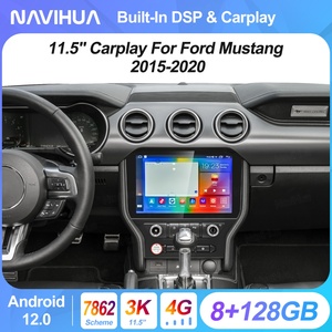 New 11.5 Inch Touch Screen Multimedia Car Radio Audio for Ford Mustang 2015 2020 Carplay GPS Navigation <b>Auto</b> Head Unit Monitor - Product Image 4