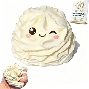 Wholesale New Cream Roll Slow Rebound Squeeze <b>Toy</b> Squishy Food Cream Shape Fidget Sensory <b>Toy</b> for Party Favor - Product Image 4