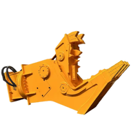 Broyeur hydraulique de démolition pour excavatrice de 4 à 24 tonnes, à mâchoires en acier, rotation à 360°, large ouverture de mâchoire, accessoire