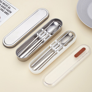 Ensemble de vaisselle portable en titane pur, trois pièces, pour étudiants, utilisation en extérieur et à usage unique - Product Image 2
