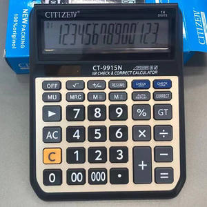 เครื่องคิดเลขพลังงานแสงอาทิตย์ Citizen Ct9915n 14 หลัก ตรวจสอบและแก้ไขคำคำนวณทางการเงิน เครื่องคิดเลขตั้งโต๊ะ - Product Image 2