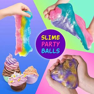Variety Slime Balls Party Favors for Kids, Perfect Kraft Bulk Premade Slime Pack Gift Toys with Galaxy, Butter,Cloud, Unicorn - Product Image 5