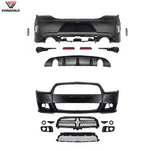 Fabrication pour <span class=keywords><strong>Dodge</strong></span> <span class=keywords><strong>Charger</strong></span> 08-14 SRT Kit de carrosserie complet avec calandre de pare-chocs avant et arrière Articles en état neuf- - Product Image 3