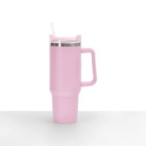 Custom Logo 40 oz Stainless Steel Vacuum Insulated Metal Cup Travel Mugs Teal Coffee Mug 40oz Tumbler With Handle - Product Image 5