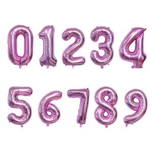 32 inch Số bóng vàng/bạc/xanh/Hồng/Đỏ/Đen/vàng hồng/Gradient đầy màu sắc lá Helium Số bóng cho nguồn cung cấp bên - Product Image 5