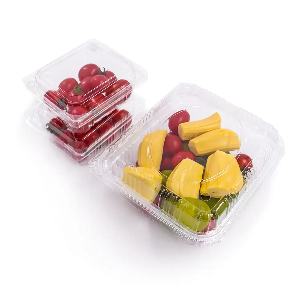 फैक्टरी मूल्य डिस्पोजेबल प्लास्टिक ताजा फल बाजार के लिए पैकिंग बॉक्स
