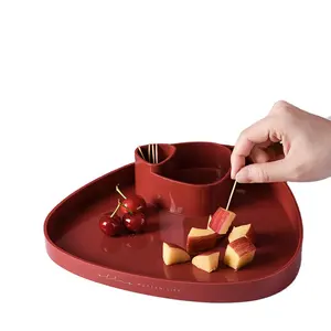 2024 sıcak satmak mutfak aksesuarları masa üstü organiser plastik saklama kutusu mutfak meyve tabaklar Minimalist sanat hizmet tepsi yiyecek tepsisi