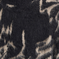 Pull en laine d'alpaga brossée tricoté sur mesure avec logo de luxe, pull en mohair jacquard pour homme
