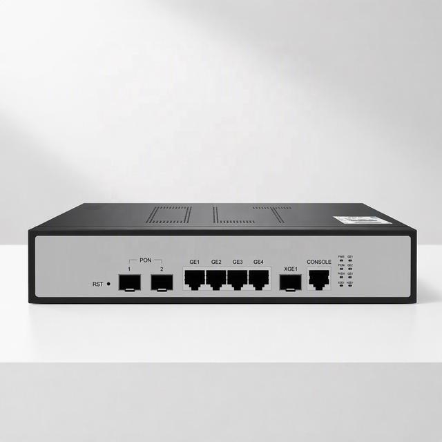 GPON OLT 2 Ports Fiber-optic Equipment VLAN 10-Gigabit Security IP Telephony All-fiber Networking Hotels China