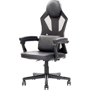 <span class=keywords><strong>Fauteuil</strong></span> <span class=keywords><strong>gamer</strong></span> inclinable en maille noire, promotionnel, le moins cher, avec rembourrage, fonction bascule, élégant, idéal pour le gaming. - Product Image 1