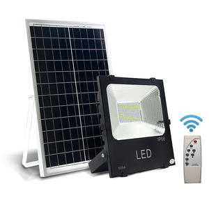 Лидер продаж, аккумуляторная батарея мощностью 30 Вт, 200 Вт, 300 Вт, 400 Вт, уличные светодиодные фонари, Солнечный прожектор с панелью - Product Image 6