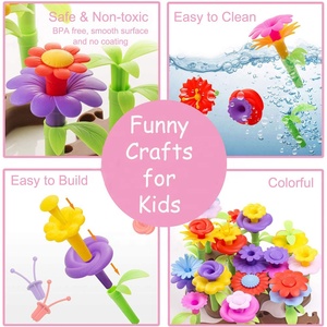 <strong>Kids</strong> Educational Create Flower Garden Colorful Building Blocks <strong>Set</strong> STEM DIY Assemble Stacking <strong>Gardening</strong> Flower Construction Toy - Product Image 4