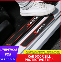 Bande de protection universelle pour seuil de porte de voiture, autocollant anti-rayures et anti-collision pour bord de porte, décoration de pédale modifiée