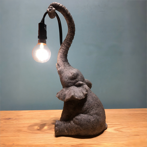 โคมไฟ LED รูปสัตว์ทำจากเรซินสำหรับตกแต่งโคมไฟรูปช้างยามค่ำคืนโคมไฟกระดาษทิชชู - Product Image 1