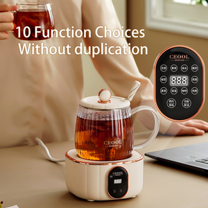 Taza Eléctrica Inteligente Multifunción con Calentamiento Automático para Café y Té, con Base Calefactora, para Hogar y Oficina, Taza de Vidrio para Cocinar - Product Image 6