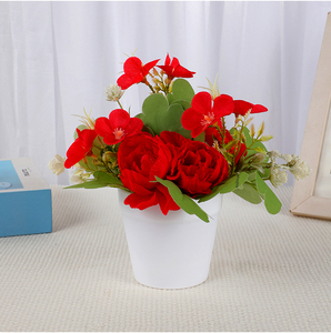 Bouquet di Fiori Artificiali Fatti a Mano in Otto Colori per Spose, Decorazione Matrimoniale - Product Image 3