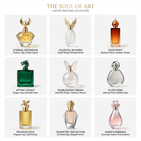 Capuchon de parfum en alliage de zinc au design artistique personnalisé OEM&ODM, couvercle de bouteille en métal sur mesure