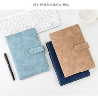 Carnet de notes promotionnel multifonctionnel en cuir PU avec couverture PP, logo et couleur personnalisés, reliure rigide A5/A6, gaufré, pour bureau et affaires