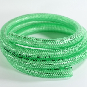 Manguera transparente de PVC flexible/transparente/tubo de manguera de agua reforzada trenzada de fibra de PVC - Product Image 1