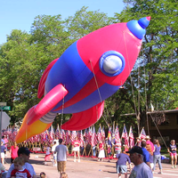 Zeppelin gonflable, ballons aériens à l'hélium pour la publicité, gonflables