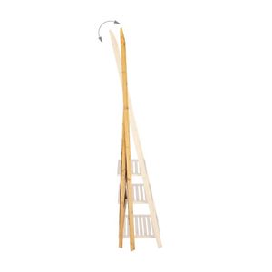 Foldable Bamboo <strong>Free</strong>-<strong>Standing</strong> <strong>Towel</strong> Rack <strong>Towel</strong> Holder Bamboo Ladder <strong>Towel</strong> Rack Stand Bamboo <strong>Towel</strong> Rack with 3 Shelves 3 <strong>Rails</strong> - Product Image 6