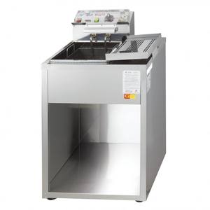 Friteuse électrique à réservoir unique, corps en acier inoxydable 304, chauffage haute performance, grand réservoir d'huile, contrôle analogique facile du temps et de la température - Product Image 1