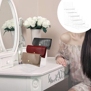 Giá Trưng Bày Ví <span class=keywords><strong>Acrylic</strong></span> Trong Suốt Giá Đỡ Ví <span class=keywords><strong>Acrylic</strong></span> 3 Tầng Giá Đỡ Trưng Bày Ví Perspex Giá Đỡ Trưng Bày - Product Image 3