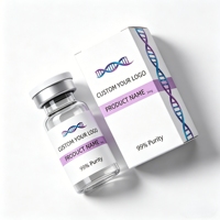 Étiquettes personnalisées pour flacons de peptides holographiques, vinyle imperméable, 2 ml, 10 ml, 15 ml, autocollants adhésifs pour petits flacons cosmétiques