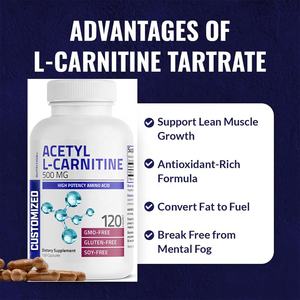 Özel Marka Yetişkin Spor Besin Takviyeleri Zayıflama Asetil L-Karnitin Kapsülleri <span class=keywords><strong>500mg</strong></span> Enerji İçin - Product Image 3