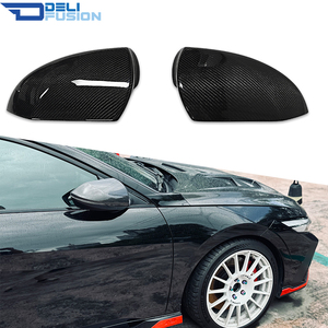 Cubiertas de Espejos Laterales de Fibra de Carbono para Hyundai Elantra N Avante N CN7 2021-2025, Acabado Negro Brillante, Reemplazo de Molduras de Espejos Retrovisores - Product Image 1