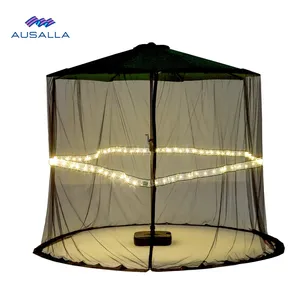 Grande Pátio Guarda-chuva Outdoor Table Bug Tela Mesh Pendurado Mosquito Net Canopy Cortinas Tent