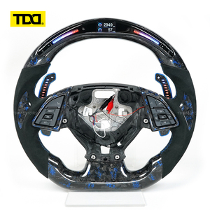 พวงมาลัยหนัง TDD คาร์บอนไฟเบอร์ LED สำหรับ Chevrolet Camaro C5/C6/C7/C8 Silverado GMC Cruze Camaro SS ของแท้แบบกำหนดเอง - Product Image 1