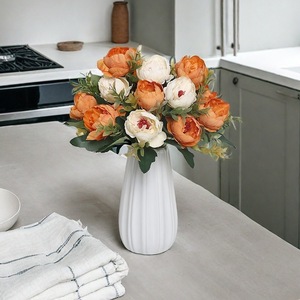 Flores Artificiales de Peonía Austin, Decoración de Seda para Bodas, Arreglos para el Hogar, Decoraciones Románticas y Artísticas - Product Image 2