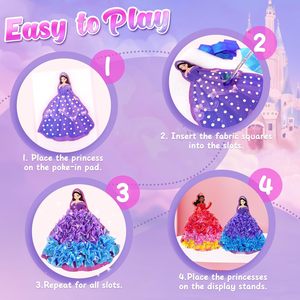 Kits de Arte Poke - <span class=keywords><strong>Manualidades</strong></span> de Flores Mágicas <span class=keywords><strong>para</strong></span> Niños de 4 a 12 Años, Regalos de <span class=keywords><strong>Cumpleaños</strong></span> y Navidad, Recuerdos de Fiesta, Poliéster y Cartón - Product Image 4