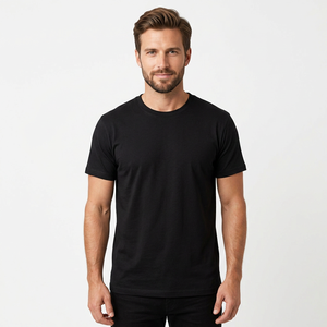 Camiseta con logotipo personalizado de alta calidad 100% algodón poliéster tejido suave ecológico fabricante OEM diseño de impresión suministro a granel - Product Image 1