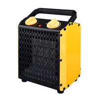 Chauffage électrique portable industriel en céramique PTC de 1500 W avec chauffage rapide, thermostat réglable et protection contre la surchauffe