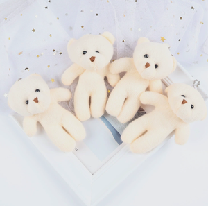 귀여운 미니 플러쉬 토이 베어 부드러운 인형 봉제 동물 장난감 펠루체 클로 머신 플러쉬 토이 테디 베어 키체인 테디 베어 - Product Image 3