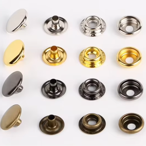 <span class=keywords><strong>Snap</strong></span> Nút Áo khoác bóng chày áo khoác kim loại vô hình nút cha-con Ẩn nút kỹ thuật mạ Áo khoác da có thể nhìn thấy - Product Image 1