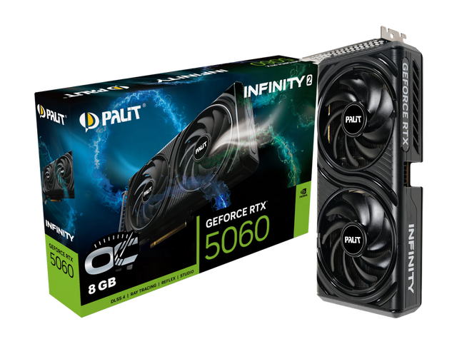 Wholesale Stock GeForce RTX 5060 2 Oc 8GB GDDR7 PCI-E 5.0 128 Bits Graphic Card Desktop for Bulk Orders